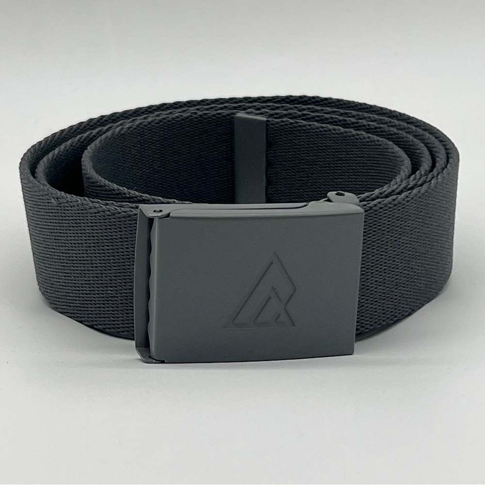 Ripzone Gray Belt with Metal Logo Buckle